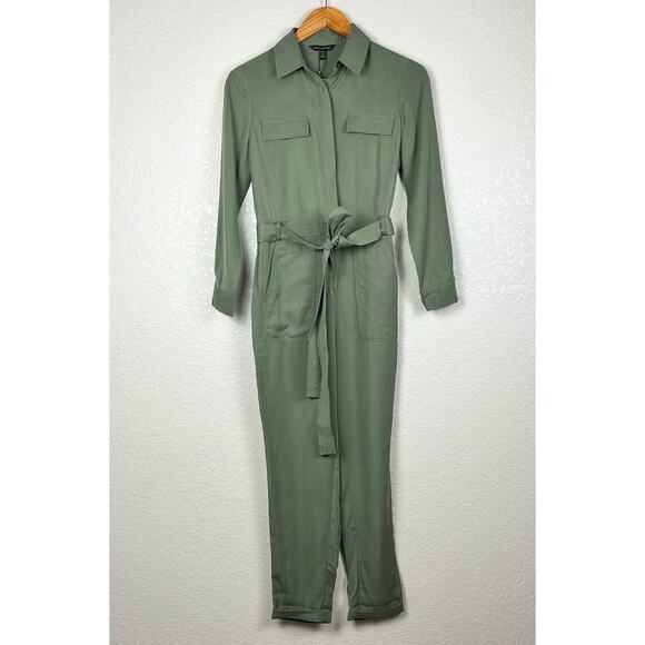 Banana Republic Pants - Banana Republic Olive Green Military Safari Flightsuit Jumpsuit Womens 0P NWT